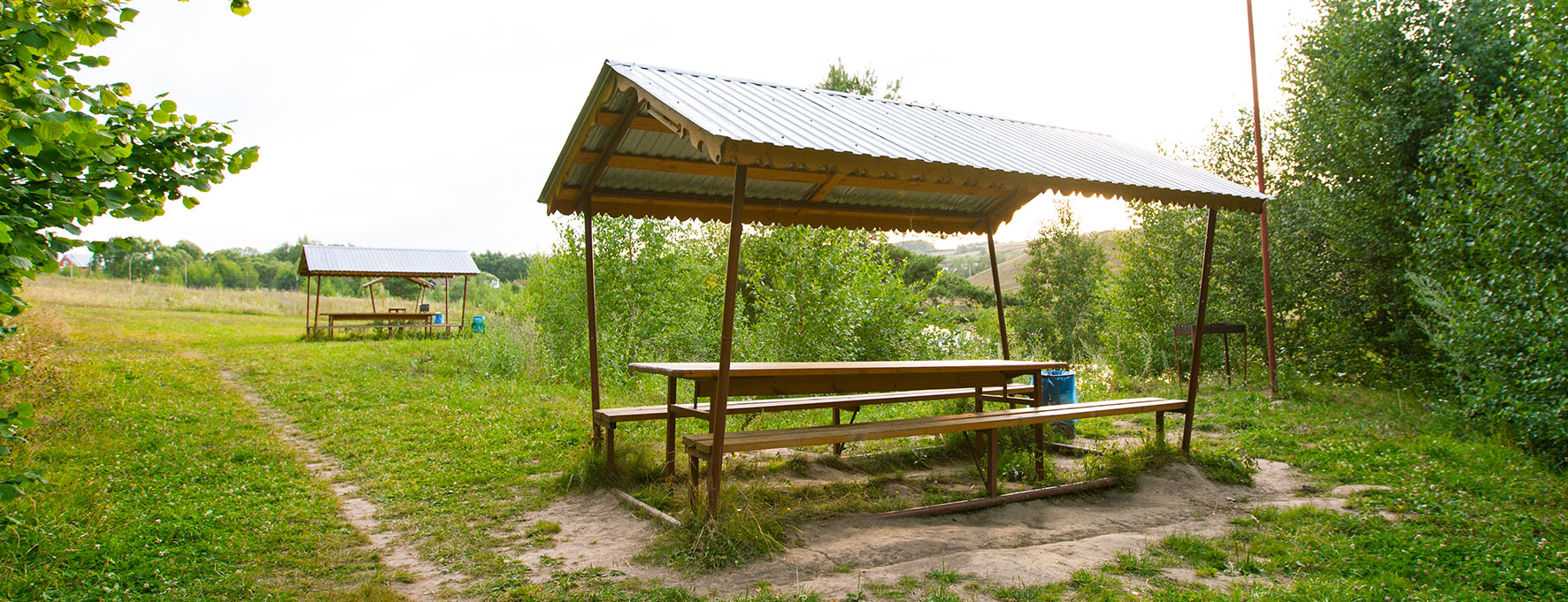 Загородные беседки на базе отдыха 